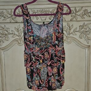 Floral Sleeveless Women's Top